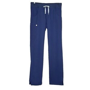Figs Technical Collection Scrub Pants, Size S Tall, Navy Blue
